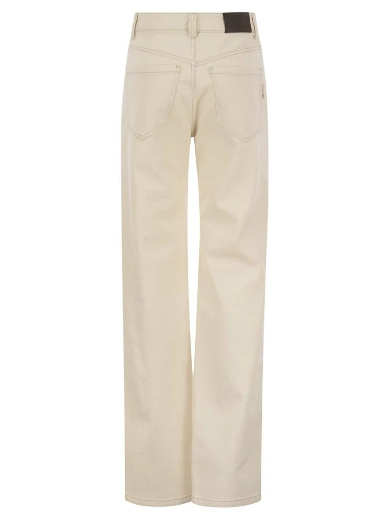 商品Brunello Cucinelli|Brunello Cucinelli High-Waisted Straight-Leg Jeans,价格¥5212-¥6131,第2张图片详细描述