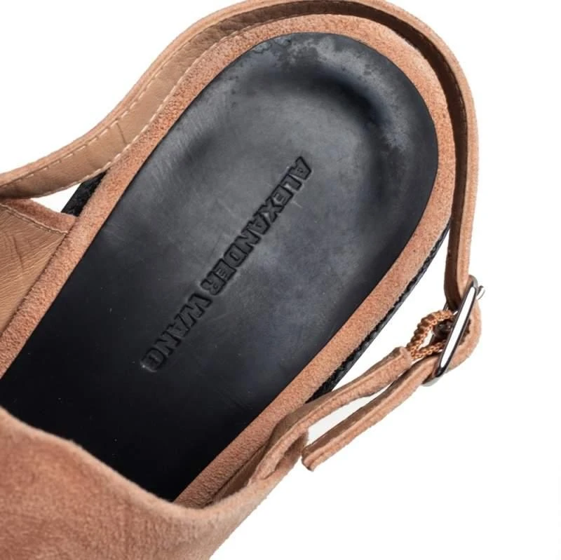 Alexander Wang Beige Suede Cole Slingback Sandals Size 40.5 商品