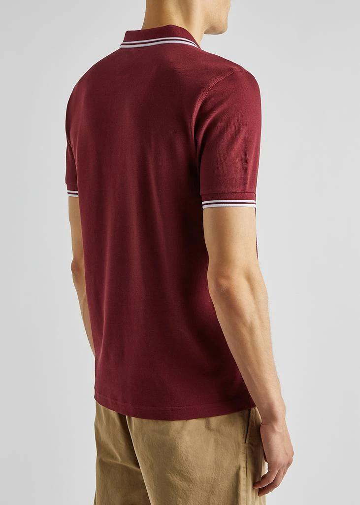 商品Fred Perry|M3600 burgundy piqué cotton polo shirt,价格¥791,第3张图片详细描述