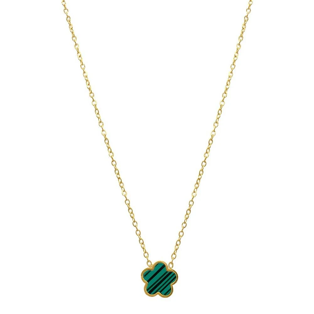 商品ADORNIA|Green Mother Of Pearl Clover Necklace,价格¥213,第1张图片
