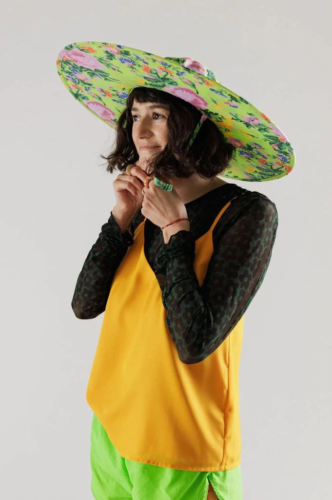 商品Baggu|Baggu Lime Rose Packable Sun Hat,价格¥317,第1张图片