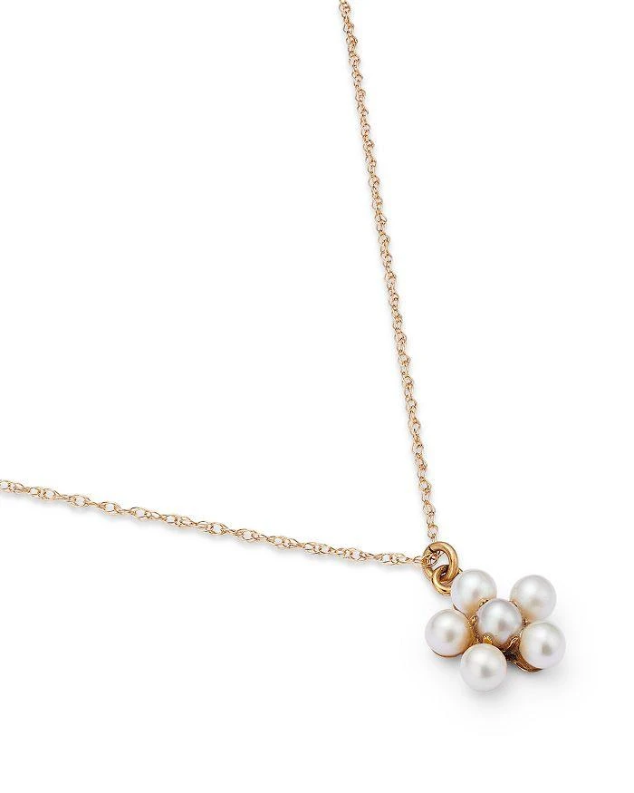商品Bloomingdale's|Cultured Freshwater Pearl Flower Pendant Necklace in 14K Yellow Gold, 18",价格¥2944,第3张图片详细描述
