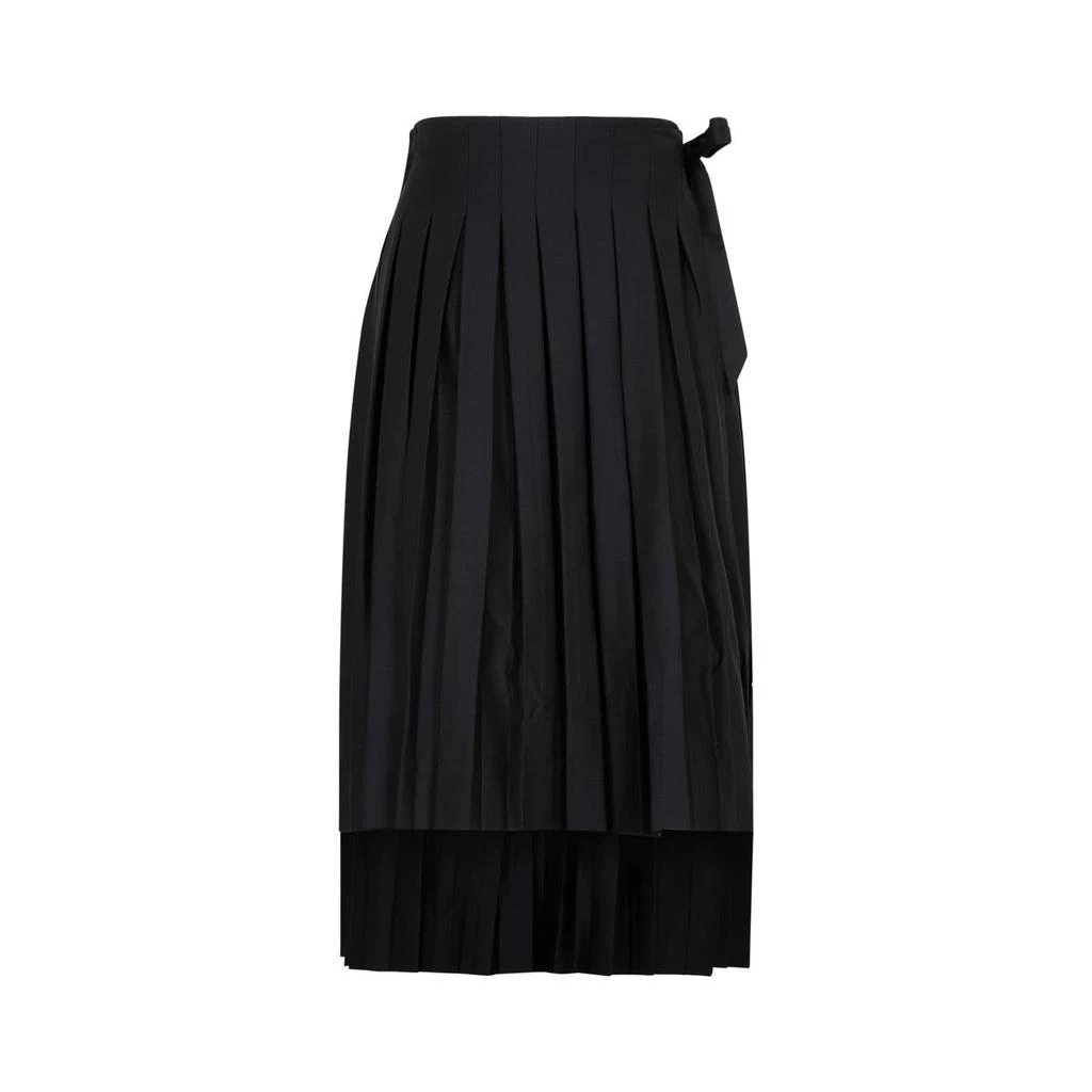 商品Simone Rocha|SIMONE ROCHA  PLEATED APRON MIDI SKIRT,价格¥3708,第1张图片