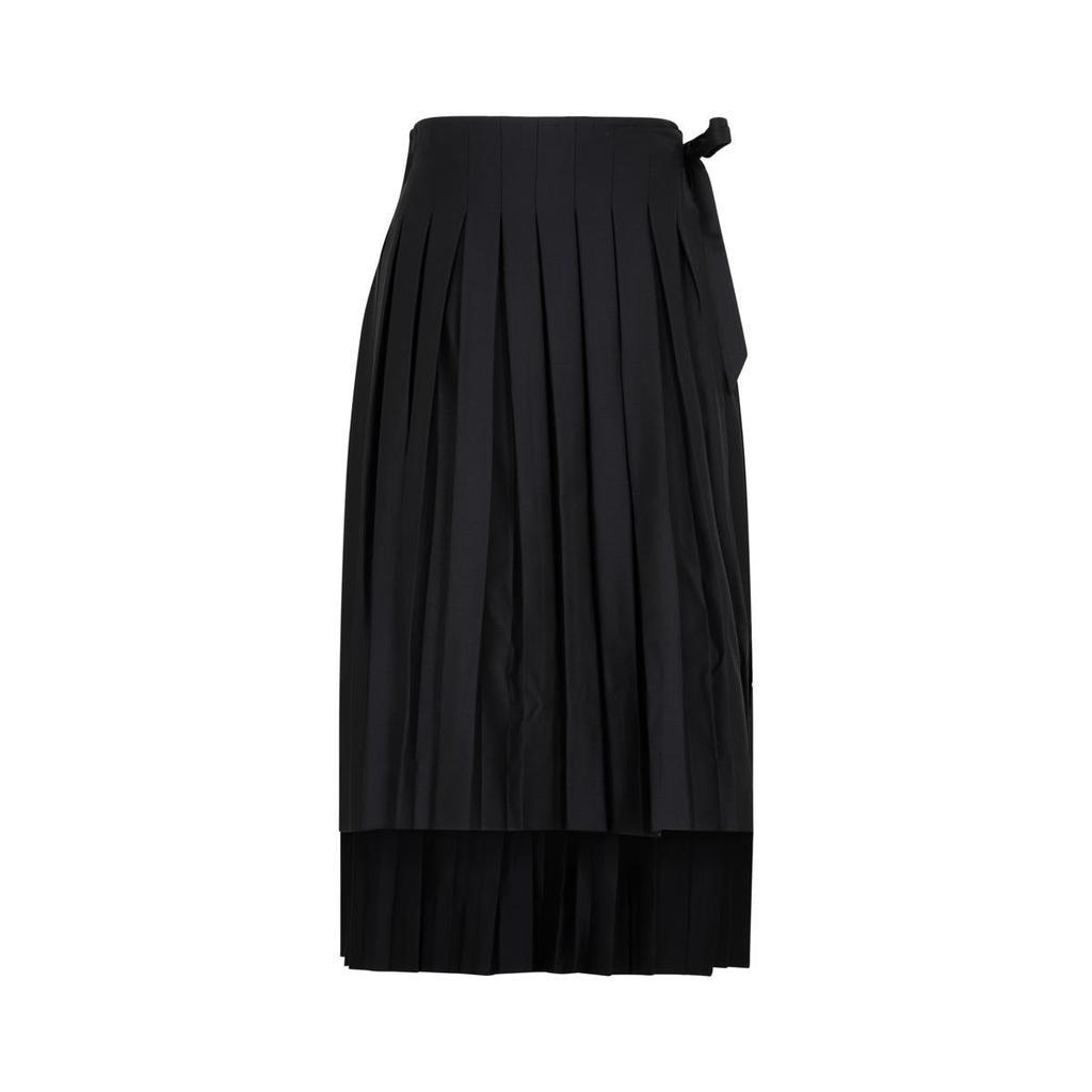 商品Simone Rocha|SIMONE ROCHA  PLEATED APRON MIDI SKIRT,价格¥5944,第1张图片