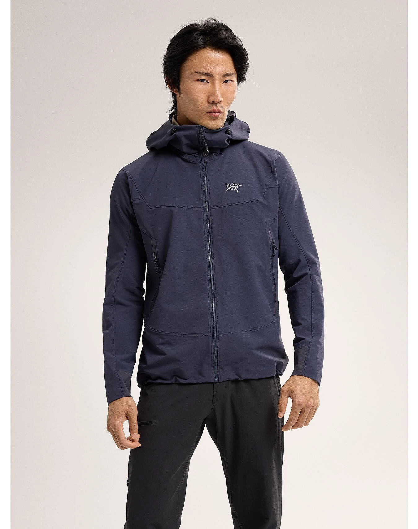 商品Arc'teryx|Arc'teryx 男士户外软壳衣 X000007465BLACKSAPPHIRE 花色,价格¥2490,第3张图片详细描述