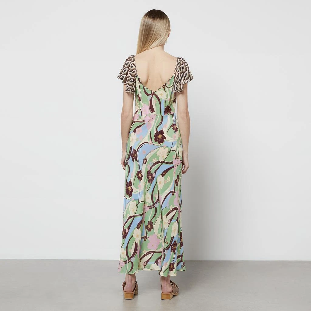 商品Rixo|RIXO Women's Effie Midi Dress - Hibiscus Geo Mix,价格¥627,第2张图片详细描述