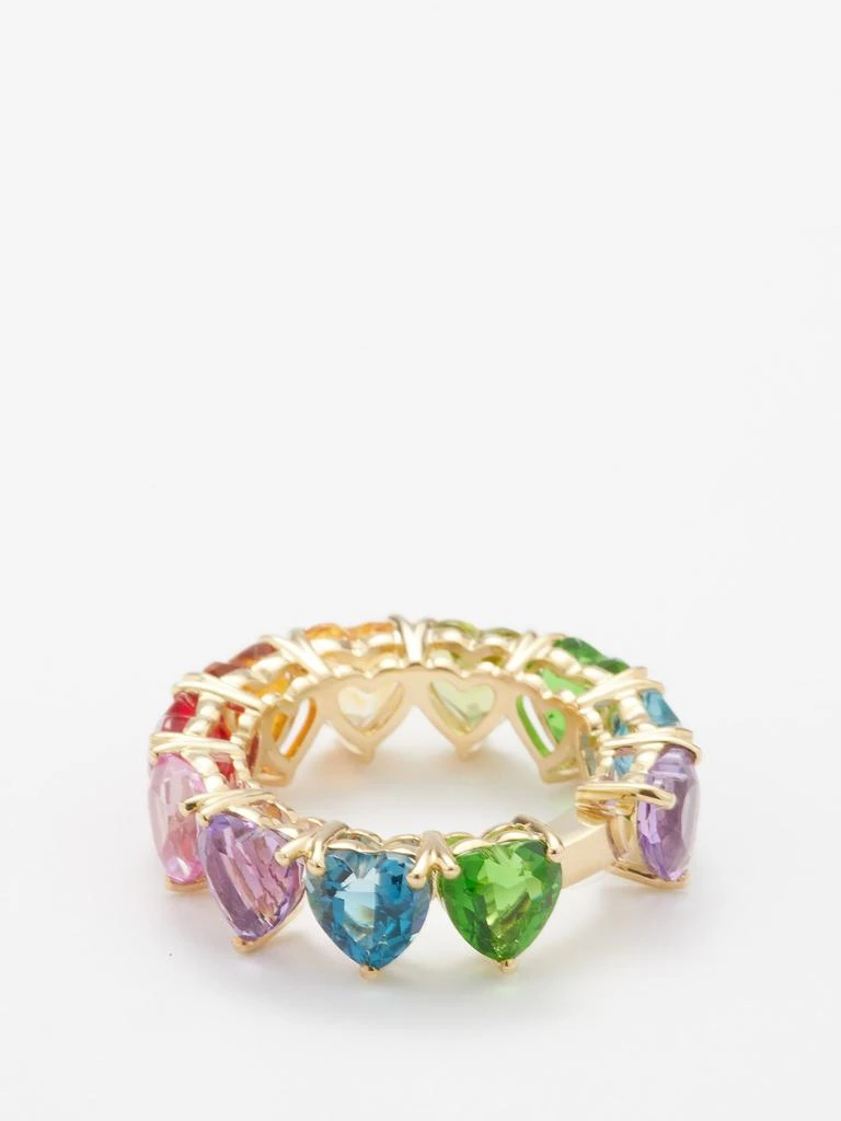 商品Yvonne Léon|Rainbow Heart sapphire & 9kt gold ring,价格¥17010,第5张图片详细描述