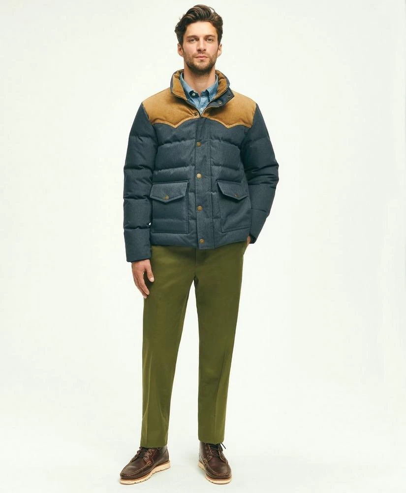 商品Brooks Brothers|Down Denim Puffer Coat,价格¥1948,第2张图片详细描述