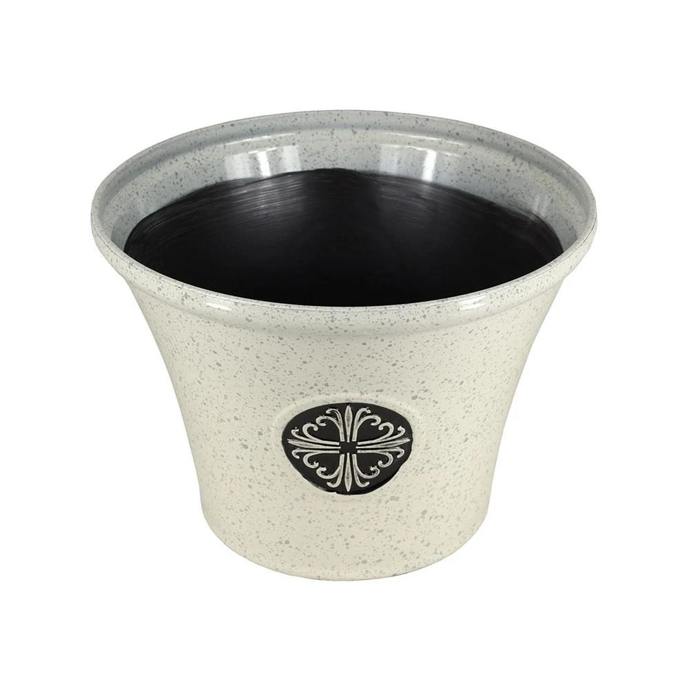 商品Garden Elements|Logo Large Plastic Modern Planter Beige 14.75 Inches,价格¥188,第3张图片详细描述