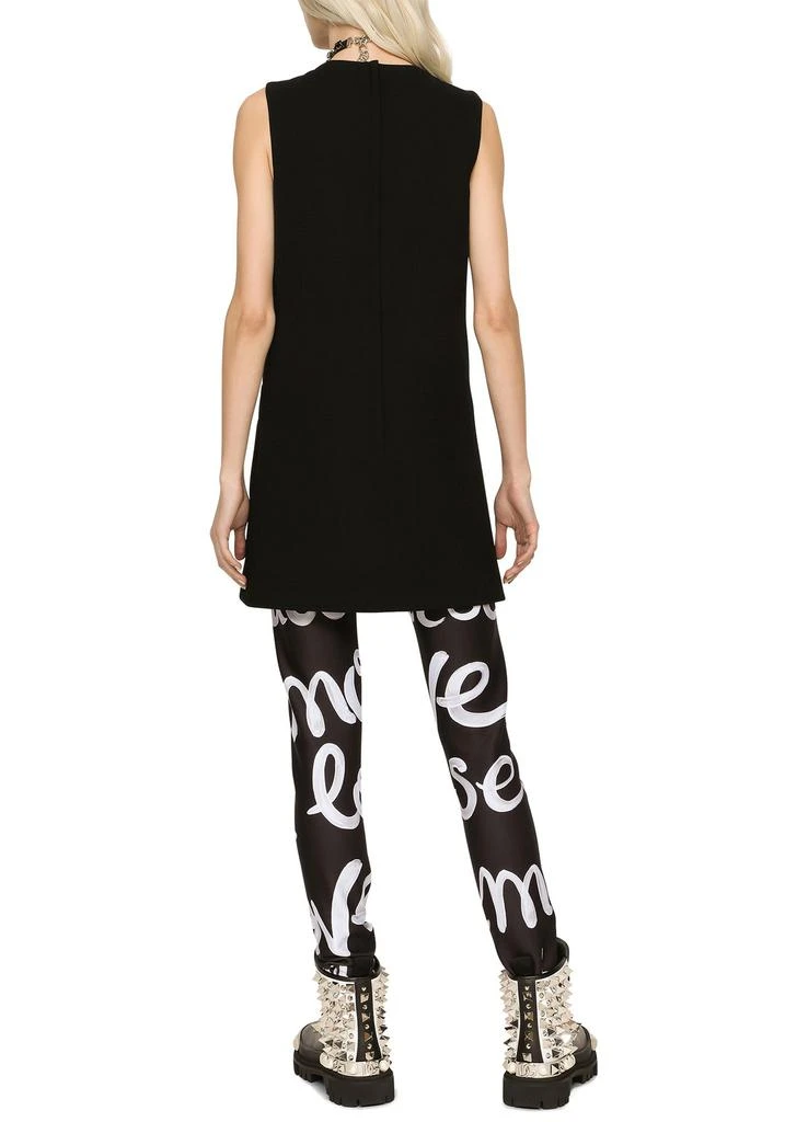 商品Dolce & Gabbana|短款羊毛绉纱 A 字形连衣裙,价格¥9823,第3张图片详细描述