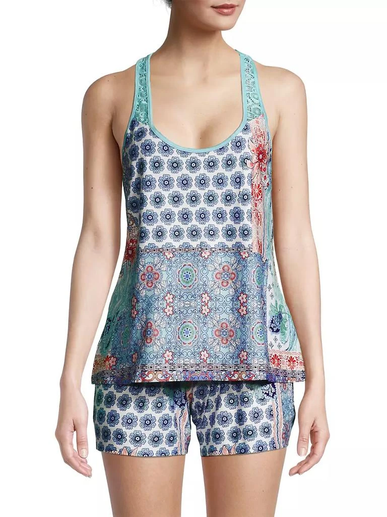 商品In Bloom|Quinn 2-Piece Cami & Short Pajama Set,价格¥338,第3张图片详细描述