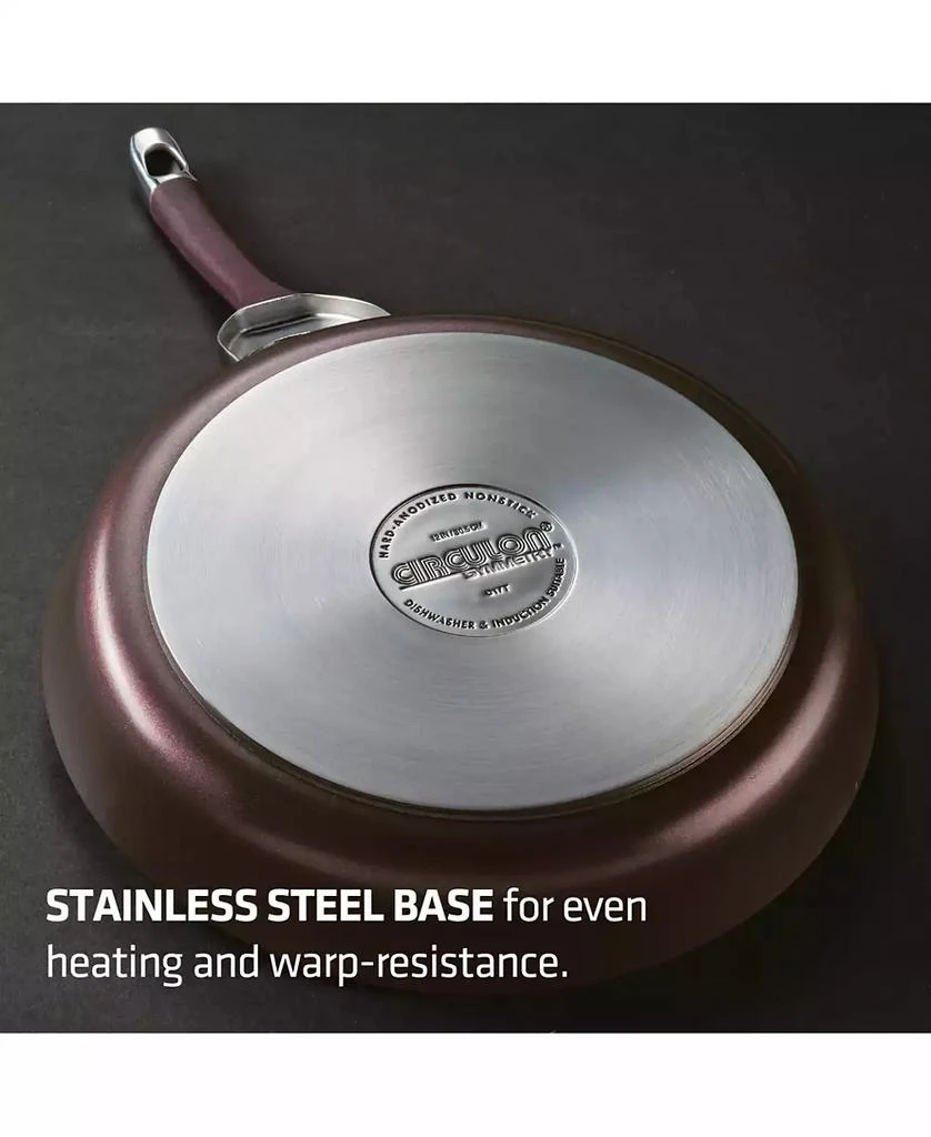 商品Circulon|Symmetry Merlot 2-Pc. Hard-Anodized Non-Stick French Skillet Set,价格¥593,第3张图片详细描述