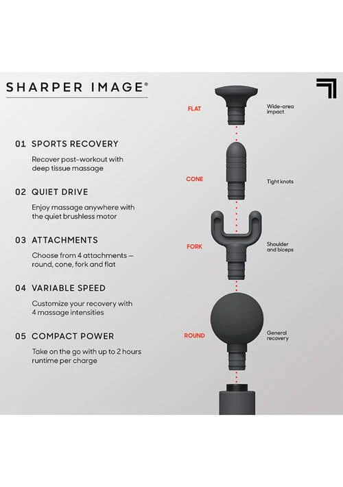 商品Sharper Image|Image Powerboost Move Portable Massager,价格¥435,第4张图片详细描述