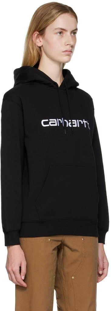 商品Carhartt WIP|Black Embroidered Hoodie,价格¥357,第2张图片详细描述