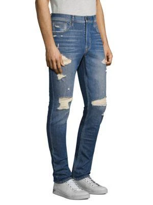商品Hudson|Zack Distressed Skinny Jeans,价格¥278,第3张图片详细描述
