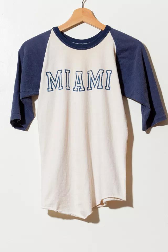 商品Urban Outfitters|Vintage 1970s Miami Raglan Baseball T-Shirt,价格¥1364,第3张图片详细描述