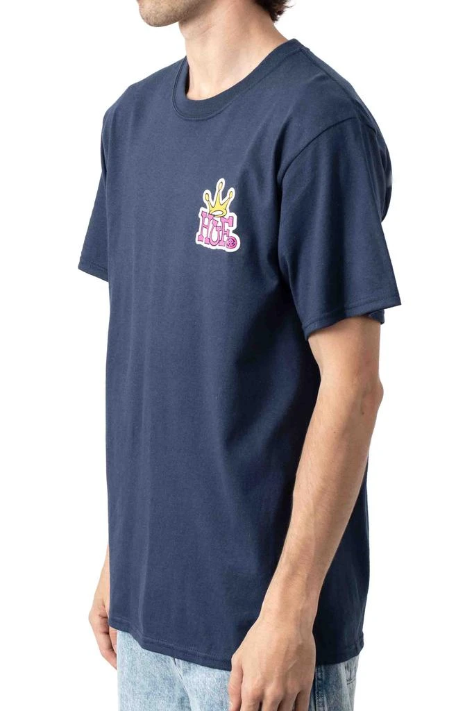 商品HUF|Huf Crown Logo T-Shirt - Navy,价格¥59,第2张图片详细描述