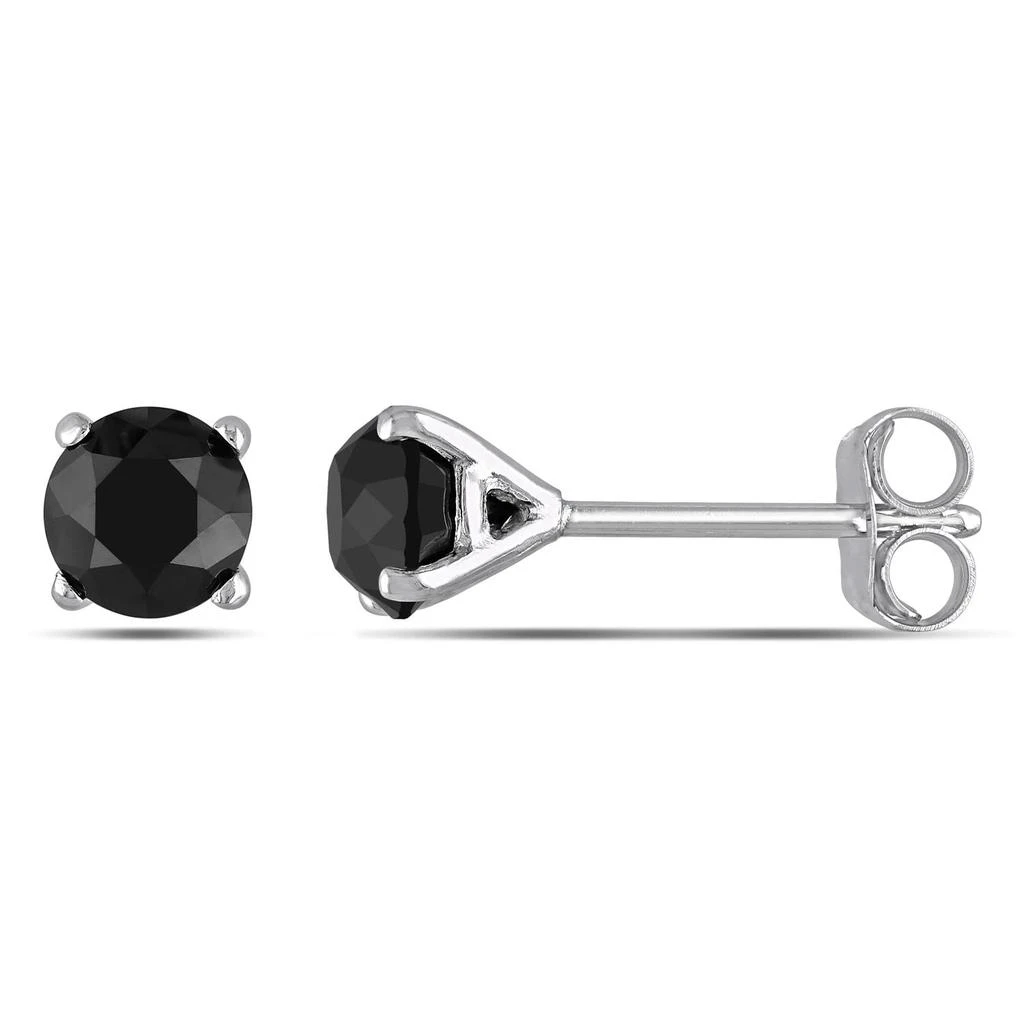 商品Delmar|10k White Gold Black Diamond Earrings,价格¥2636,第1张图片