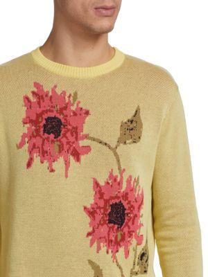 Floral Intarsia Sweater商品第4张图片规格展示