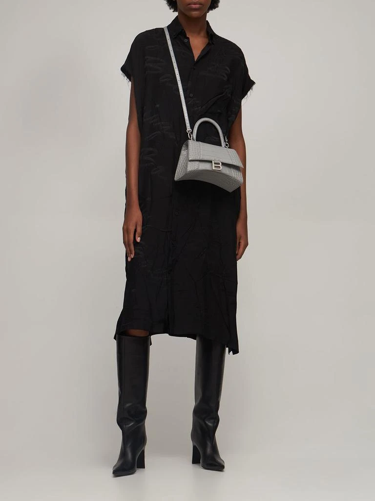 商品Balenciaga|Small Hourglass Embossed Leather Bag,价格¥23199,第1张图片详细描述