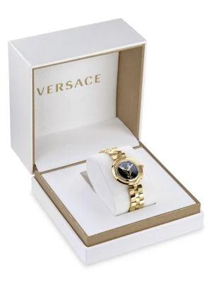 商品Versace|34MM Goldtone Stainless Steel Bracelet Watch,价格¥5167,第4张图片详细描述