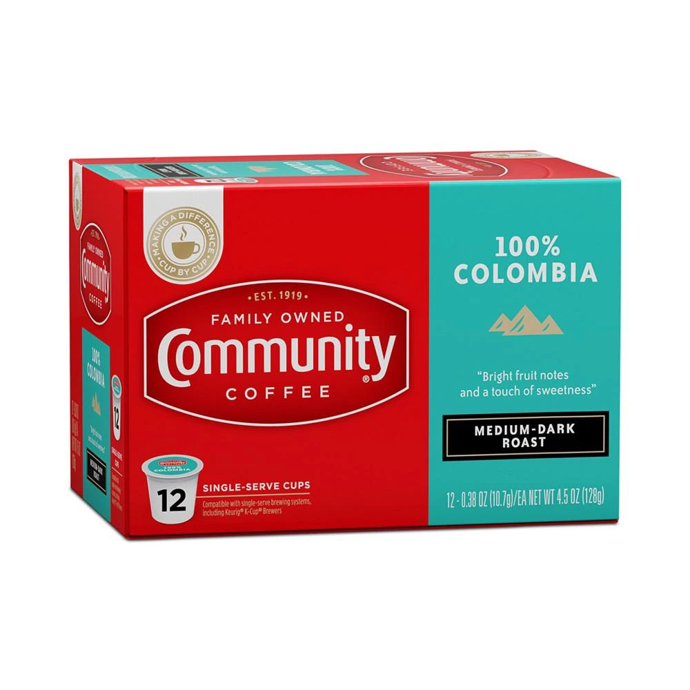 100% Colombia Altura Medium-Dark Roast Single Serve Pods, Keurig K-Cup Brewer Compatible, 72 Ct 商品