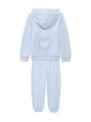 商品Juicy Couture|Girl's 2-Piece Velour Joggers & Zip Up Hoodie Set,价格¥292,第2张图片详细描述