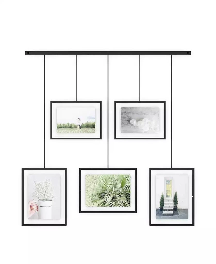 Exhibit 26" x 27.3" Multi Picture Frame Photo Display, Set of 5 商品