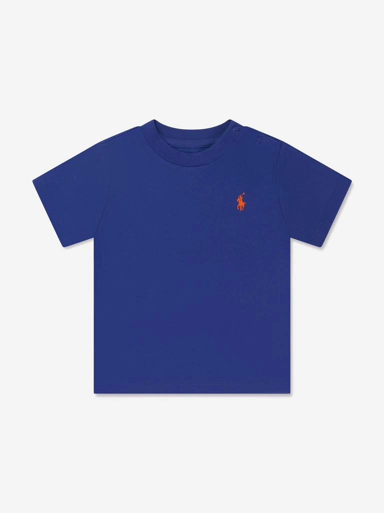 商品Ralph Lauren|Baby Boys Logo T-Shirt in Blue,价格¥356,第1张图片