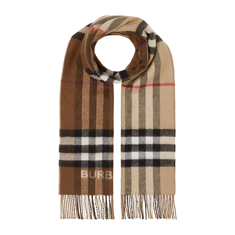 商品Burberry|BURBERRY 白色女士围巾 8045329,价格¥3377,第1张图片