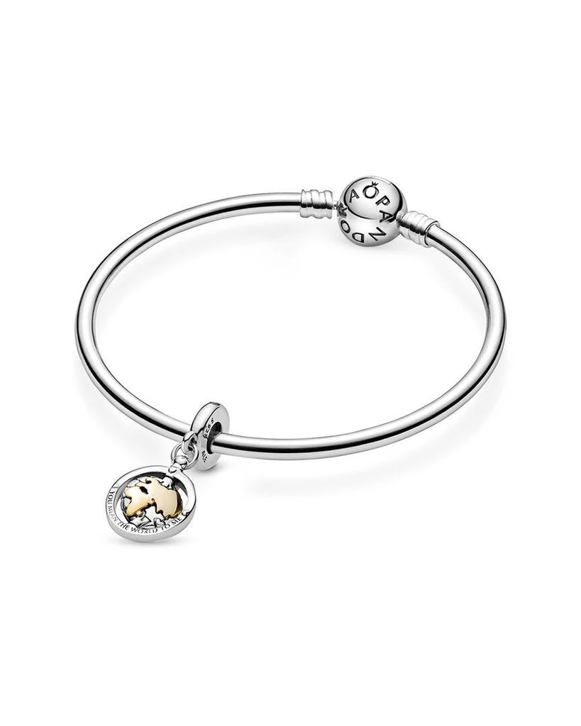 商品PANDORA|Pandora 14K & Silver CZ Spinning World Dangle Charm,价格¥475,第5张图片详细描述