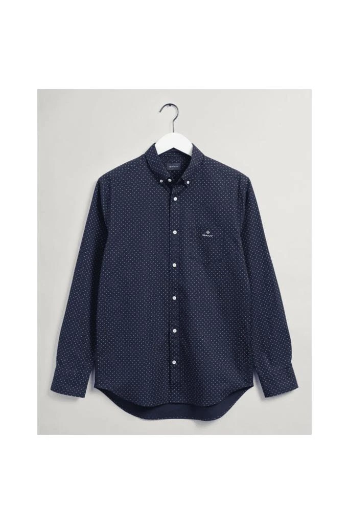 商品Gant|GANT Micro Paisley Oxford Shirt Evening Blue M,价格¥297,第1张图片