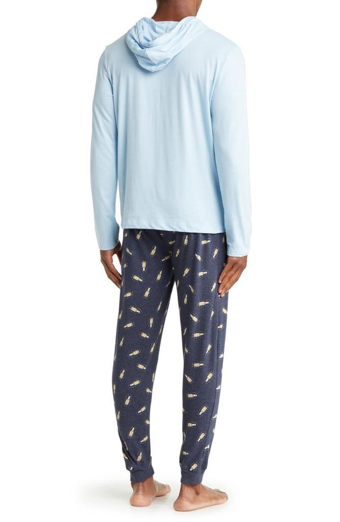 商品Original Penguin|Hooded T-Shirt & Joggers Pajamas,价格¥334,第4张图片详细描述
