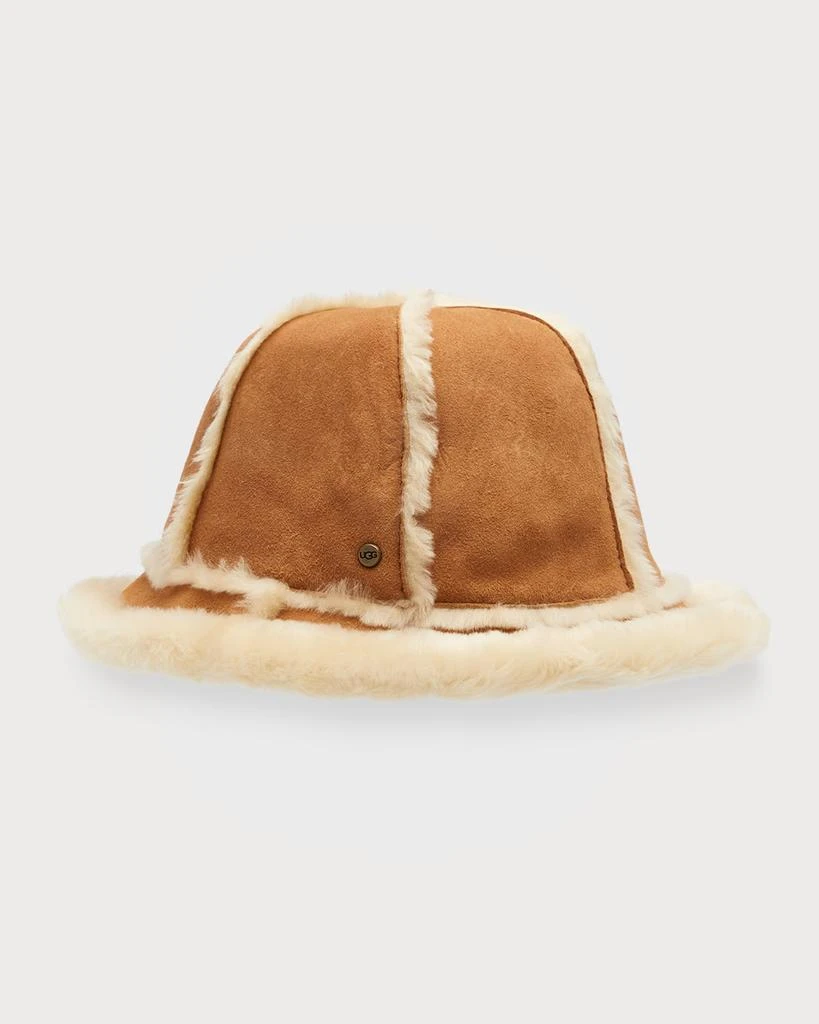 商品UGG|Sheepskin & Shearling Paneled Bucket Hat,价格¥1297,第1张图片