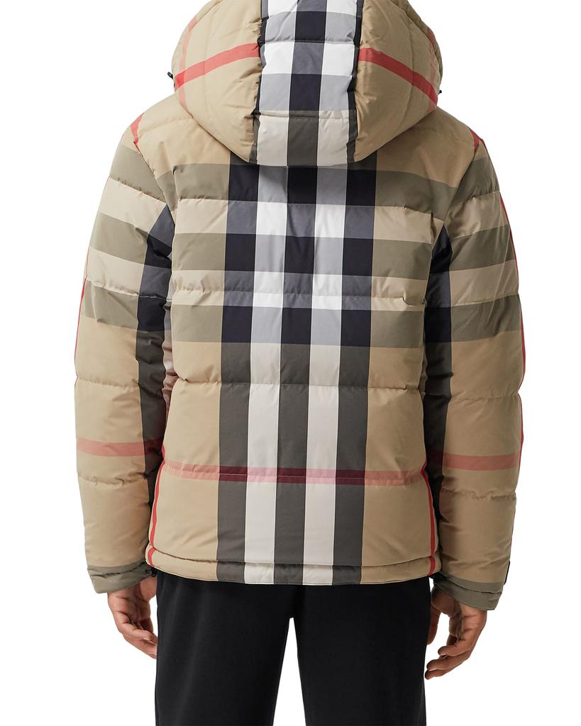 Men's Rutland Check Nylon Puffer Jacket商品第2张图片规格展示