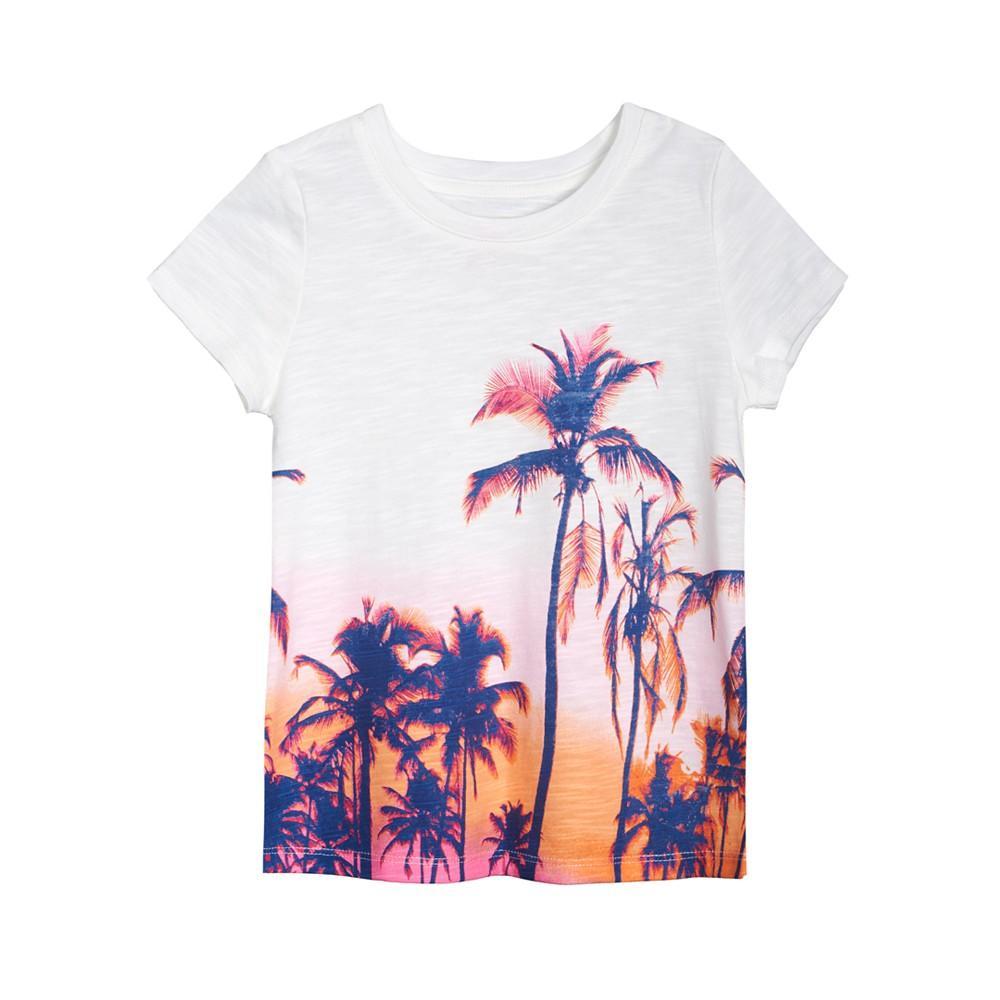 商品Epic Threads|Little Girls Palm Graphic T-shirt, Created For Macy's,价格¥24,第1张图片