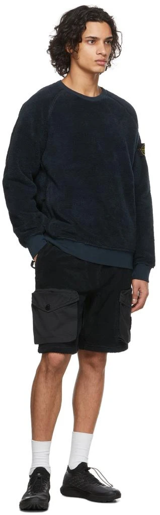 商品Stone Island|Navy Two Pocket Fleece Sweatshirt,价格¥2596,第4张图片详细描述