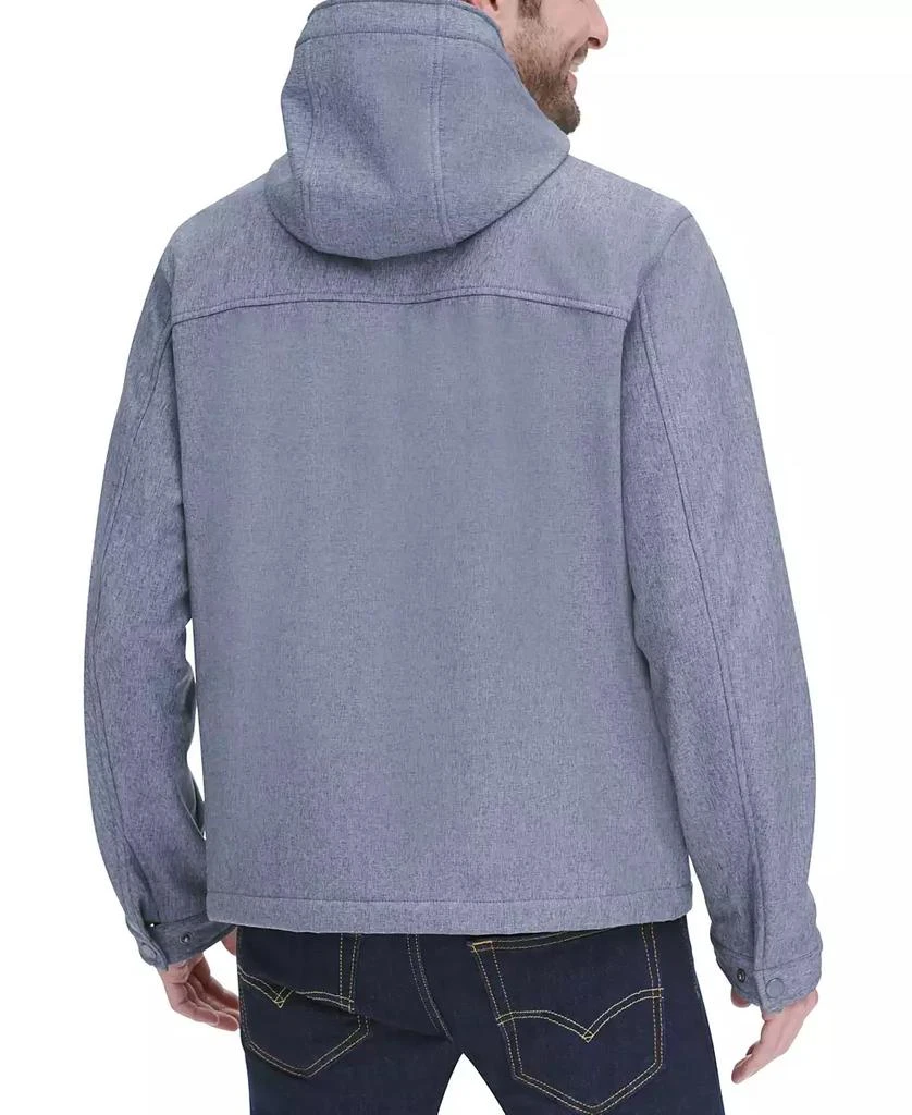男式logo图案连帽软壳夹克 防水面料 商品