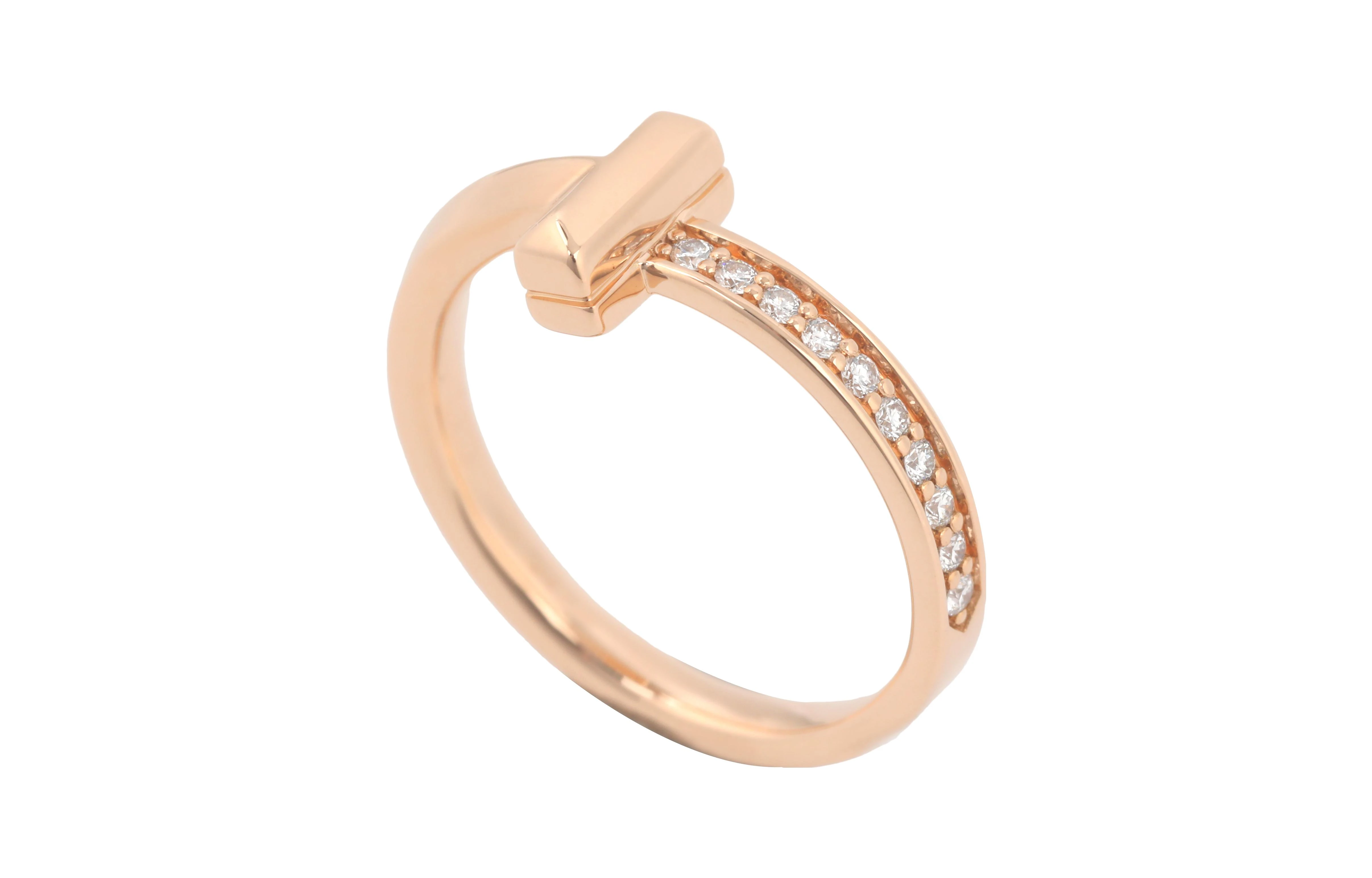 商品[国内直发] Tiffany & Co.|蒂芙尼 Tiffany T系列T1窄式钻石戒指    #情侣款,价格¥10999,第6张图片详细描述