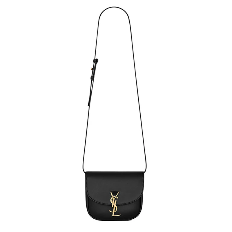 商品Yves Saint Laurent|【预售3-7天】YSL/圣罗兰 20 KAIA系列 黑色光滑小牛皮小号挎包单肩包 619740BWR0W1000,价格¥11095,第1张图片