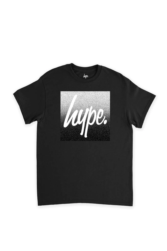 商品HYPE KIDS|HYPE KIDS BLACK WHITE SPECKLE FADE SQUARE SCRIPT T-SHIRT,价格¥186,第1张图片