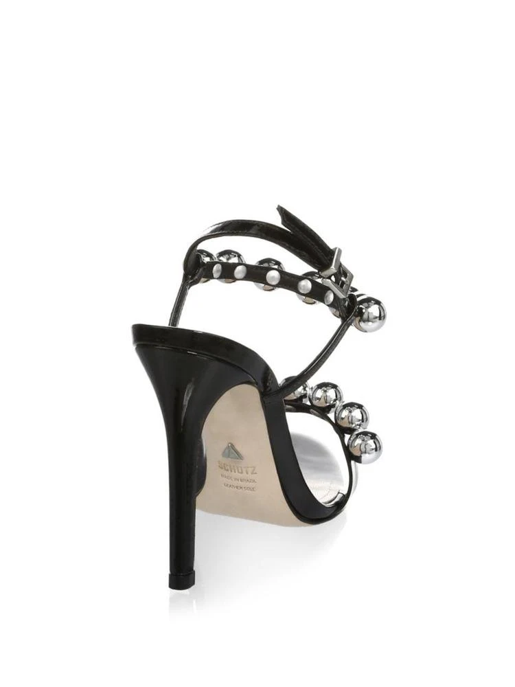 商品Schutz|Nellie Leather Stiletto Sandals,价格¥1155,第2张图片详细描述