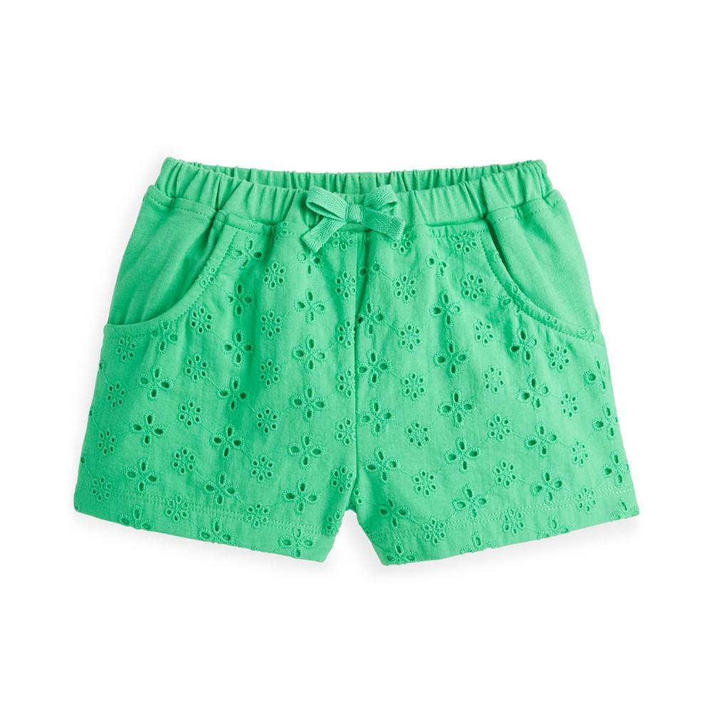 商品First Impressions|Baby Girls Eyelet Shorts, Created for Macy's,价格¥29,第1张图片