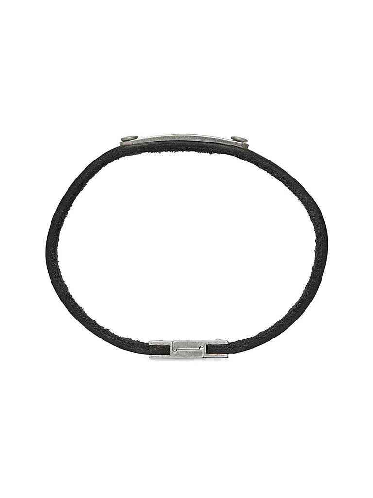 商品Yves Saint Laurent|Plaque Bracelet in Leather,价格¥2035,第3张图片详细描述