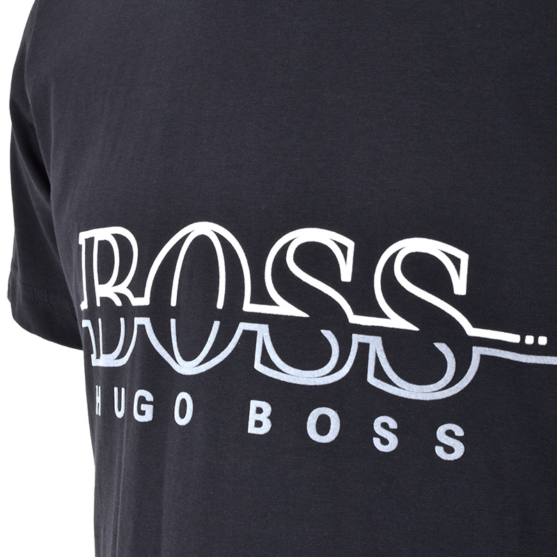Hugo Boss 雨果博斯 男士棉质BOSS徽标休闲短袖T恤 TEE2-50389696-410商品第2张图片规格展示
