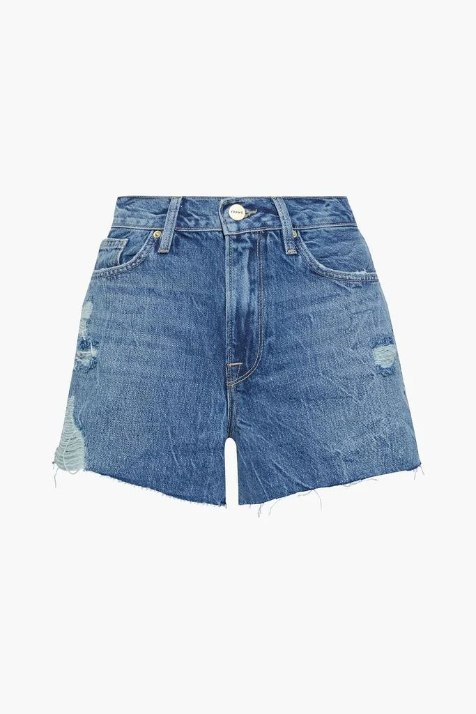 商品FRAME|Le Brigette distressed denim shorts,价格¥669,第3张图片详细描述