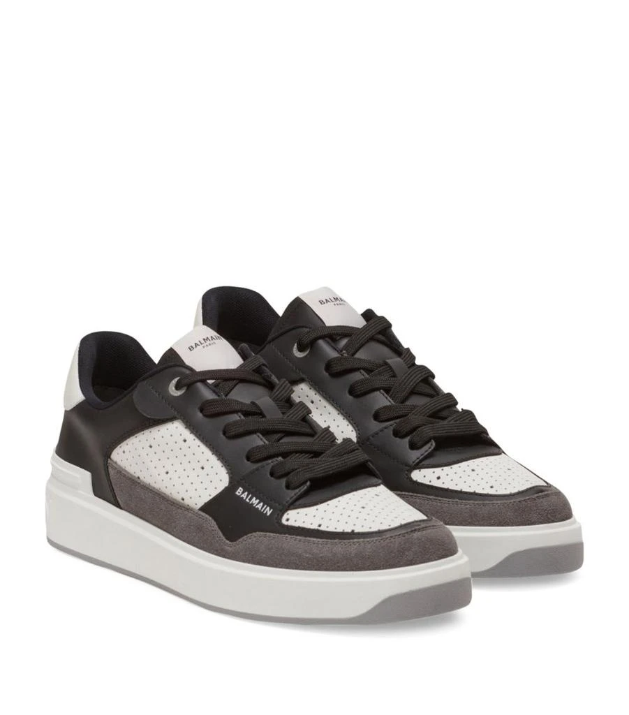 商品Balmain|Leather B-Court Flip Sneakers,价格¥5504,第4张图片详细描述