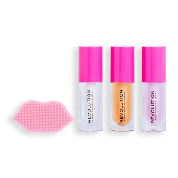 商品Makeup Revolution|Makeup Revolution Kiss and Go Glaze Lip Care Gift Set,价格¥137,第2张图片详细描述