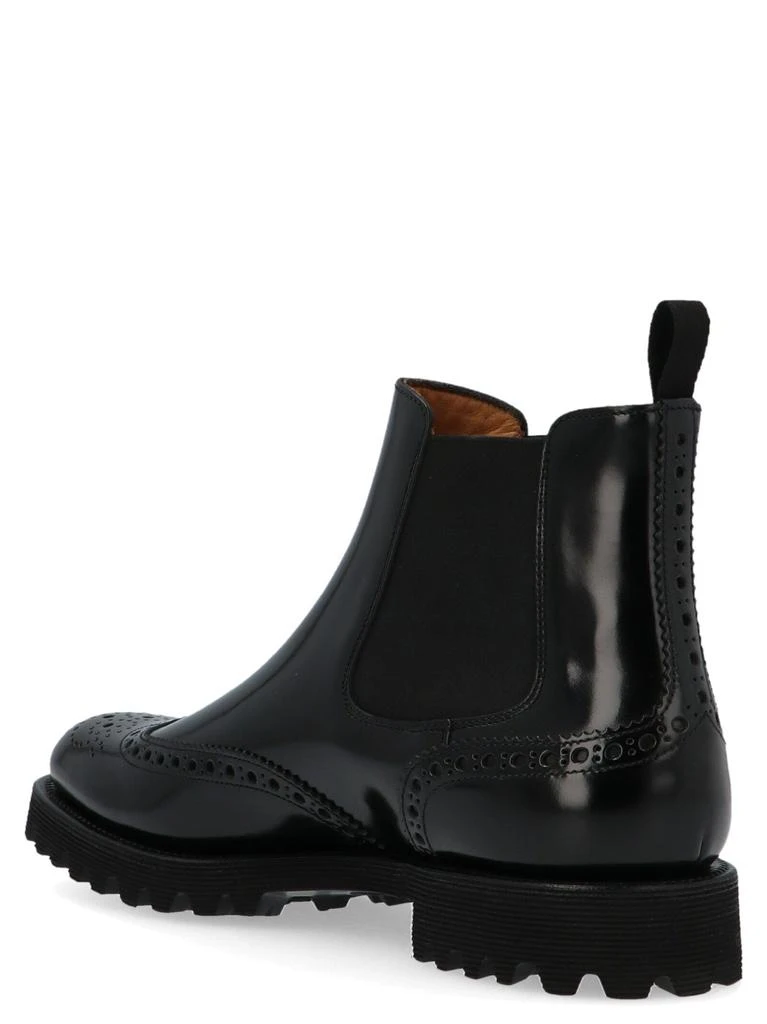 商品Church's|Church&#39;s Women&#39;s  Black Leather Ankle Boots,价格¥6621,第2张图片详细描述