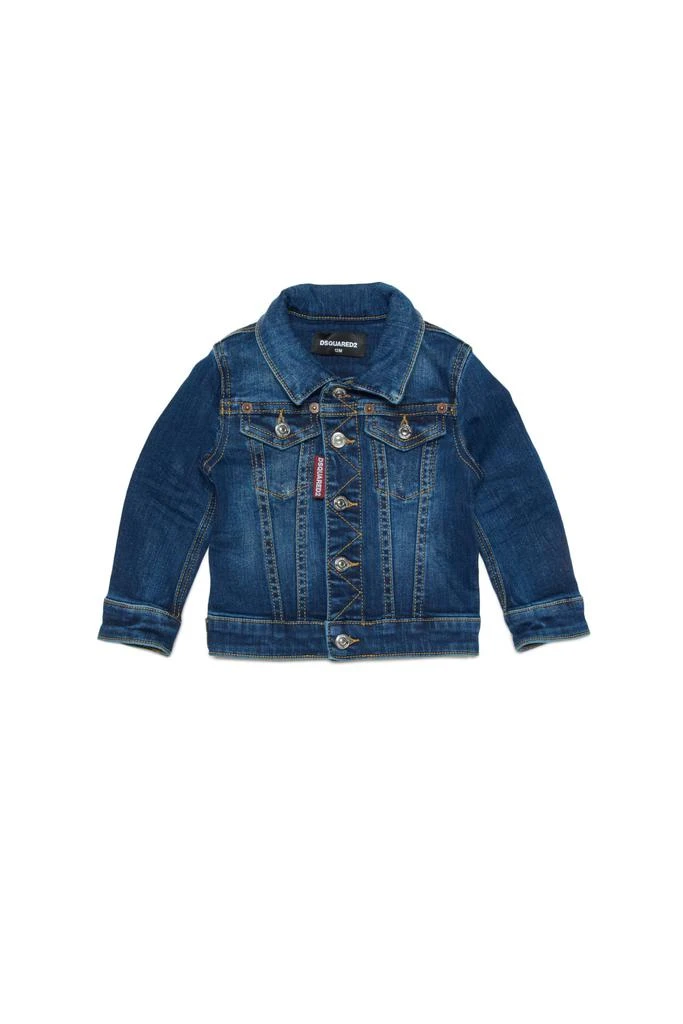 商品DSQUARED2|D2j189b Jacket Dsquared Dark Blue Denim Jacket,价格¥1041,第1张图片